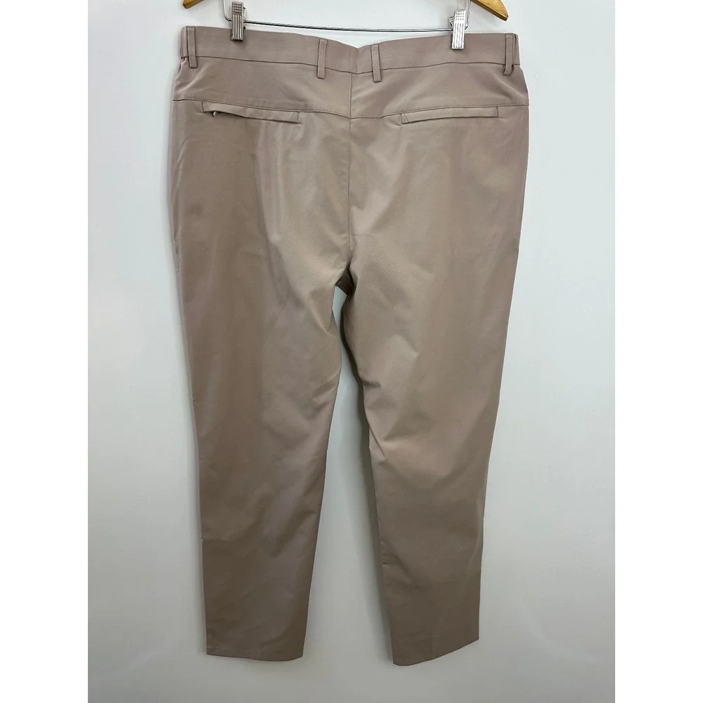Jack Archer Jetsetter Tech Pants 38 x 32 Oak Khaki Straight Fit Performance Golf - Picture 7 of 11